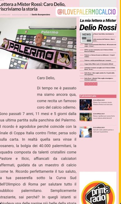 Ritaglio di giornale con un articolo ripreso dalla carta stampata